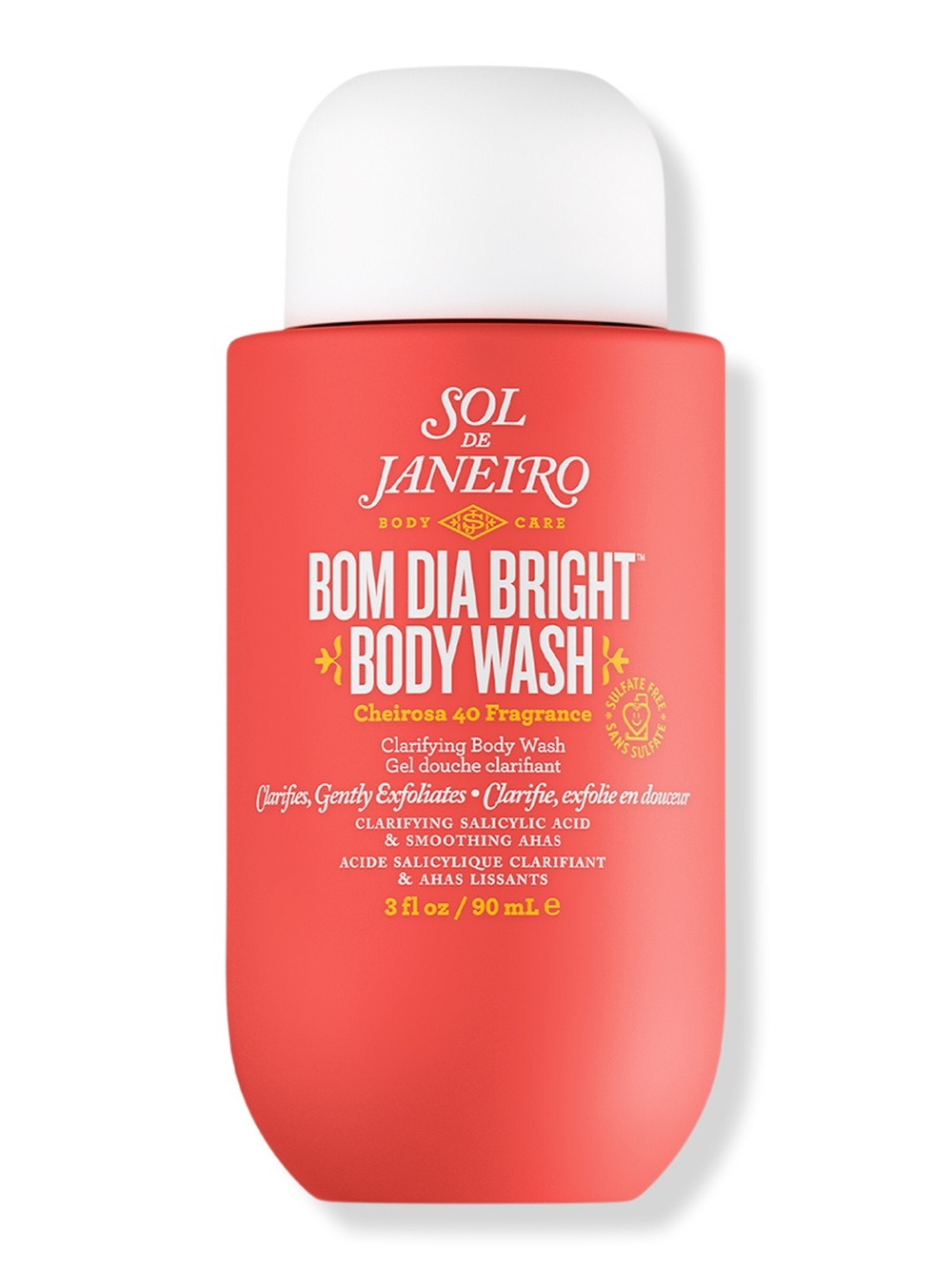 Sol de Janeiro Bom Dia Bright Clarifying AHA BHA Body Wash 3 fl oz / 90mL SEALED
